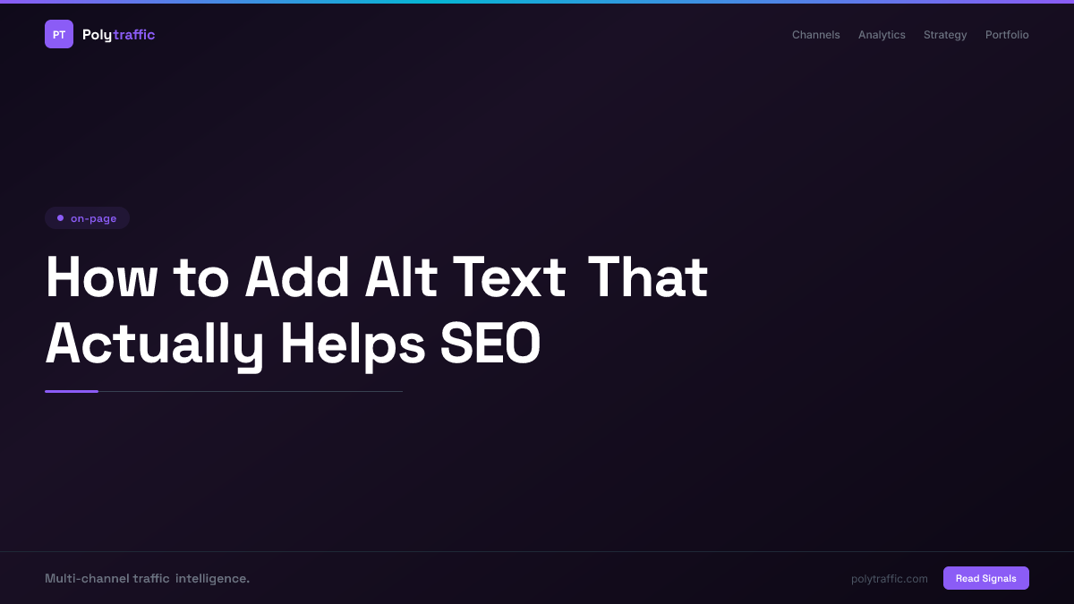 How to Add Alt Text That Actually Helps SEO