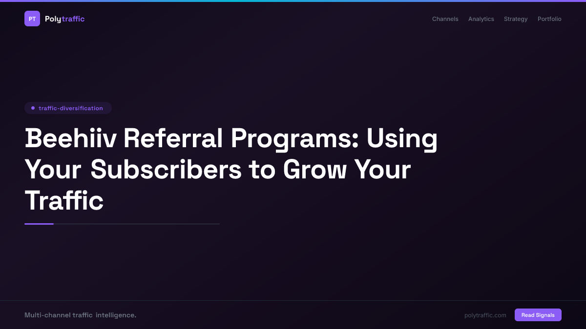 Beehiiv Referral Programs: Using Your Subscribers to Grow Your Traffic