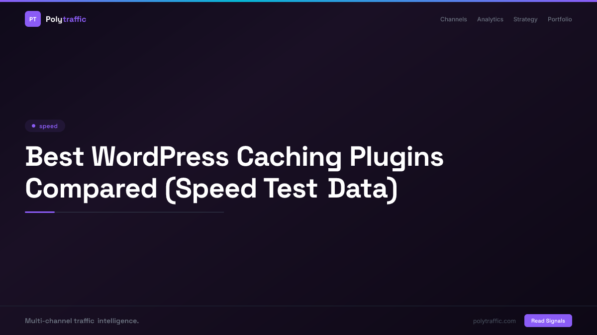 Best WordPress Caching Plugins Compared (Speed Test Data)