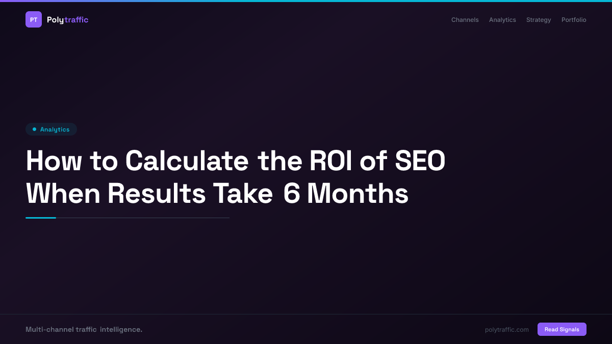 How to Calculate the ROI of SEO When Results Take 6 Months