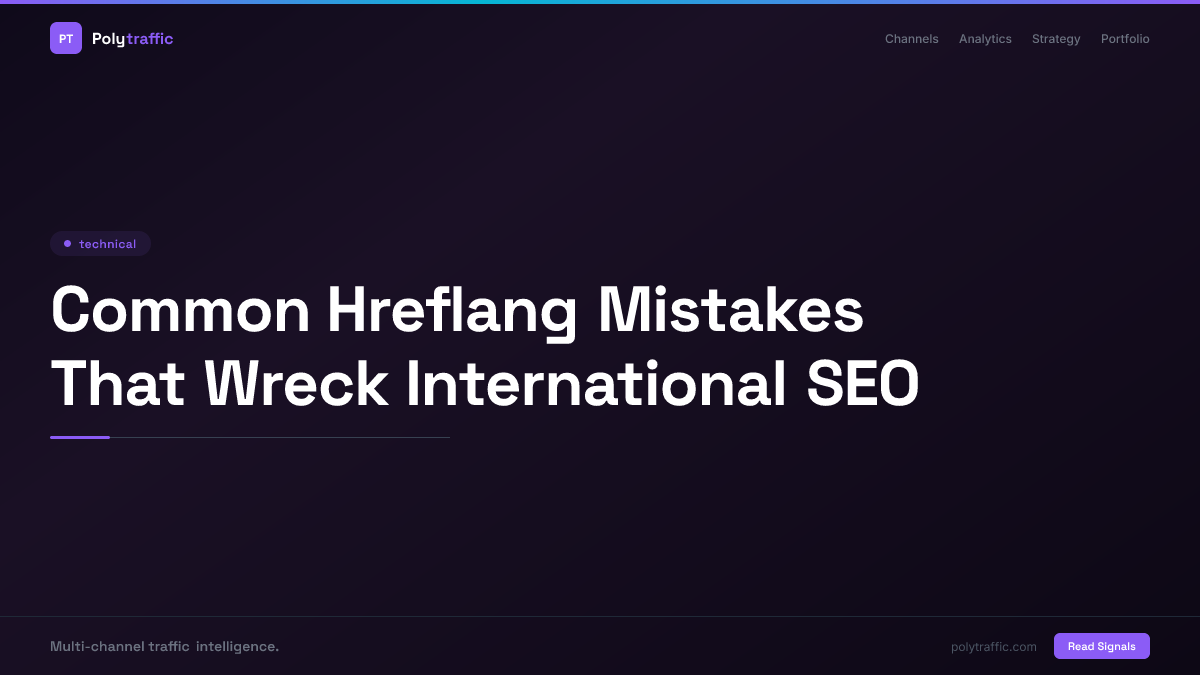 Common Hreflang Mistakes That Wreck International SEO