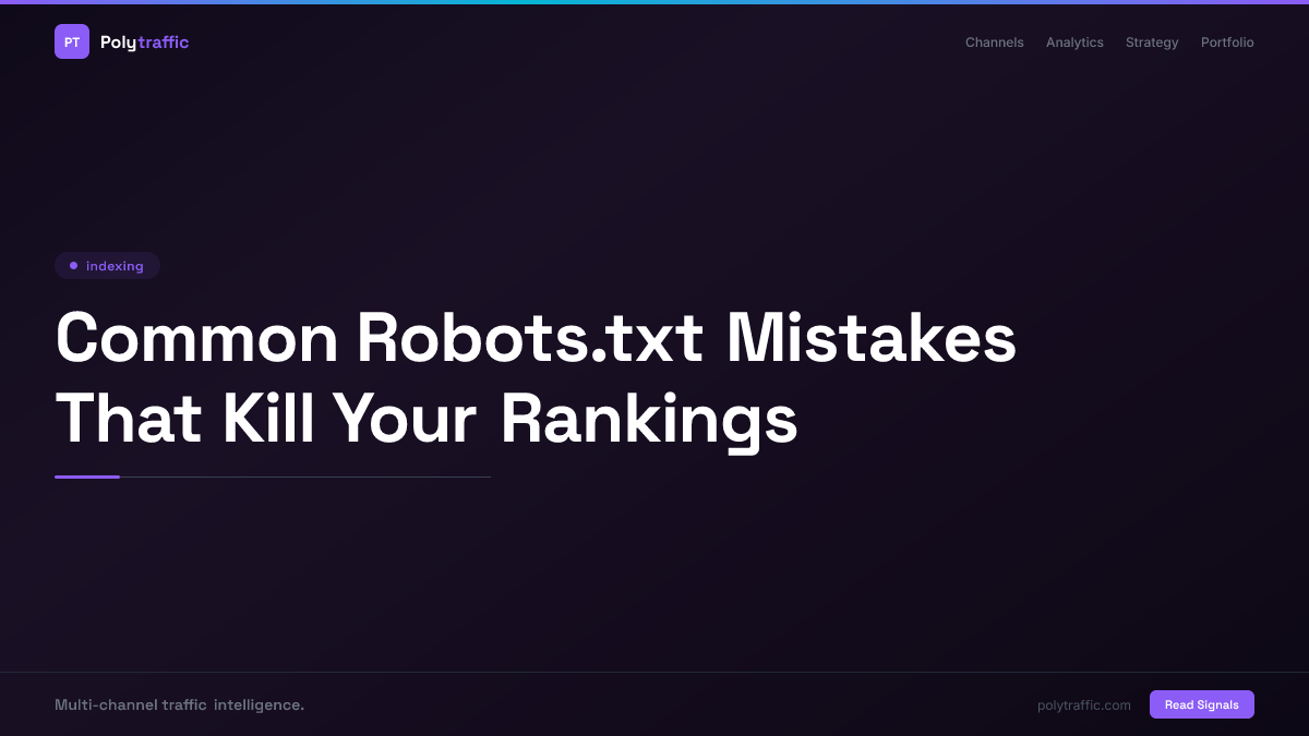 Common Robots.txt Mistakes That Kill Your Rankings