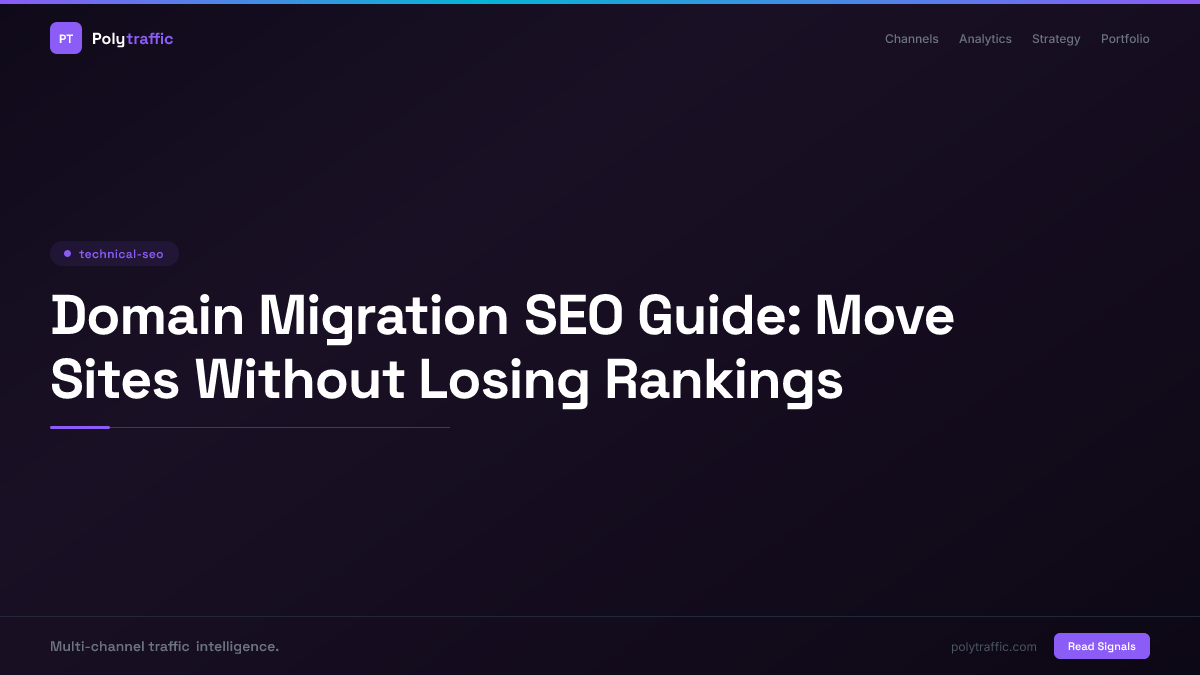 Domain Migration SEO Guide: Move Sites Without Losing Rankings