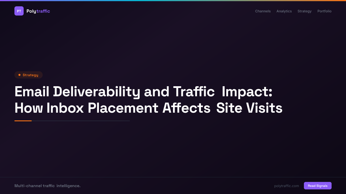 Email Deliverability and Traffic Impact: How Inbox Placement Affects Site Visits