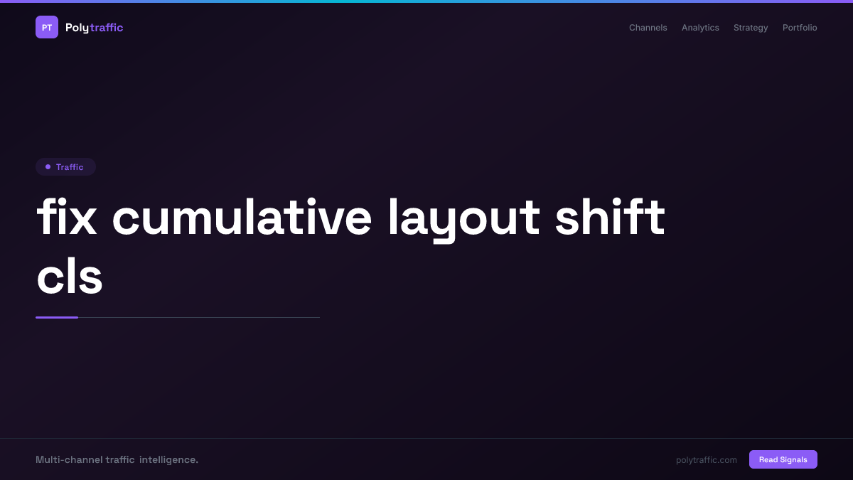 fix cumulative layout shift cls