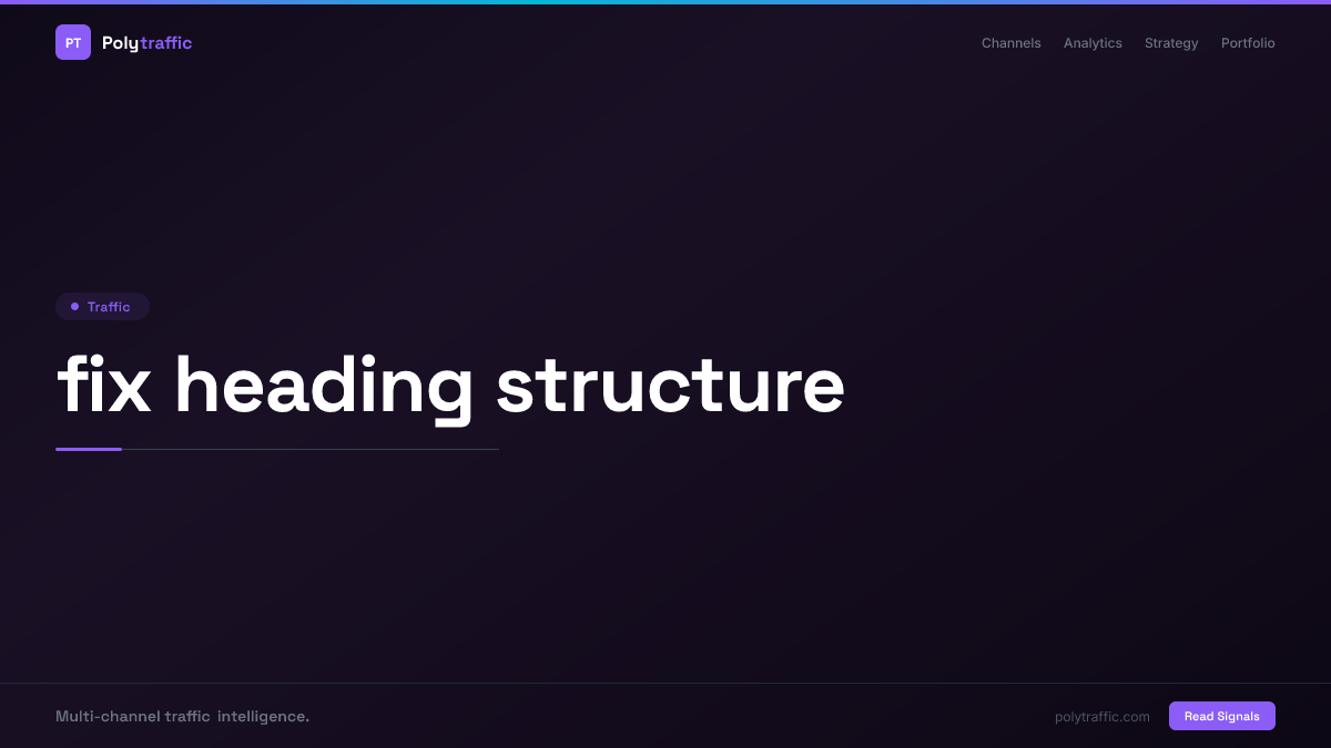 fix heading structure