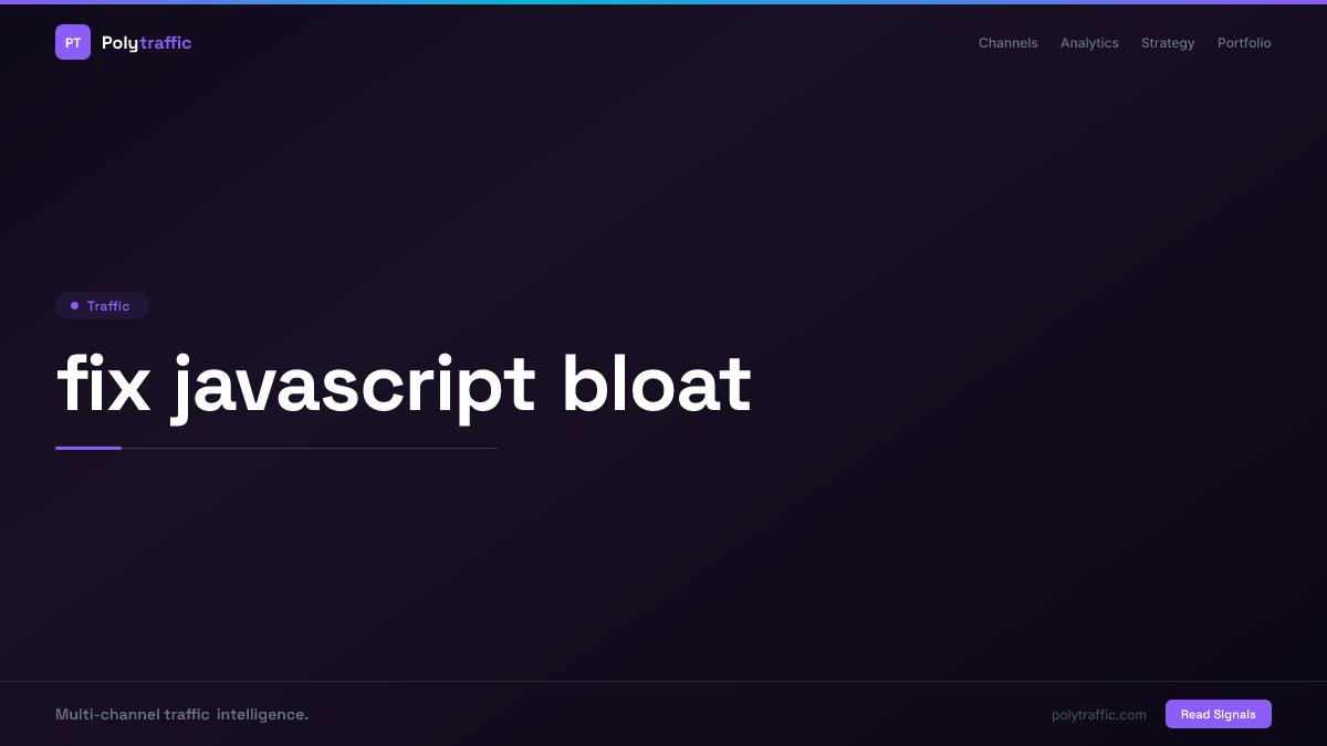 fix javascript bloat