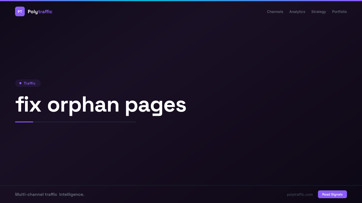 fix orphan pages