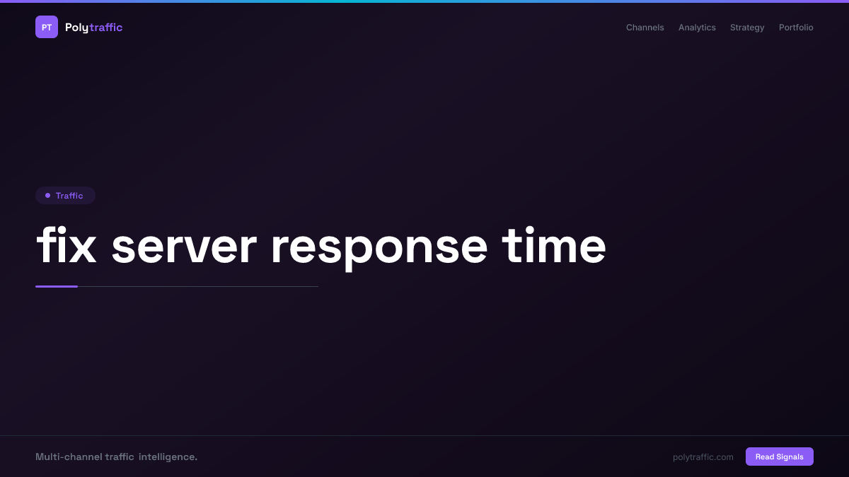 fix server response time