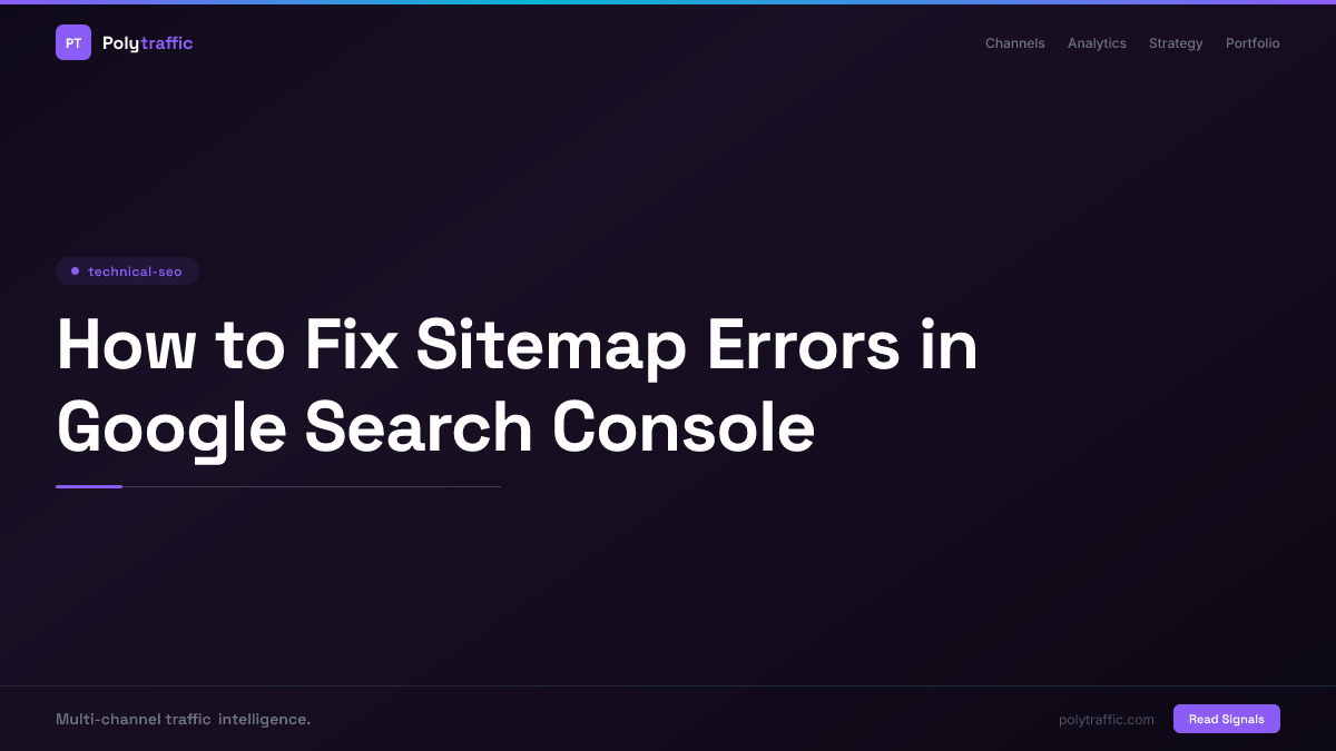 How to Fix Sitemap Errors in Google Search Console