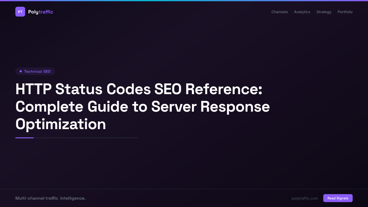 HTTP Status Codes SEO Reference: Complete Guide to Server Response Optimization