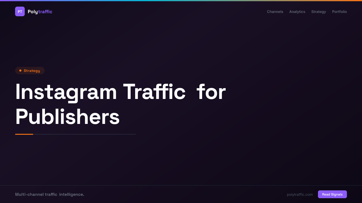 Instagram Traffic for Publishers
