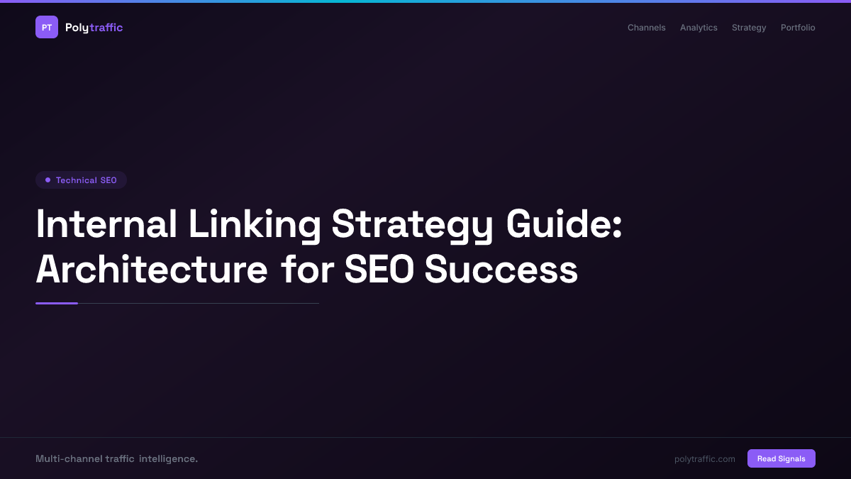 Internal Linking Strategy Guide: Architecture for SEO Success