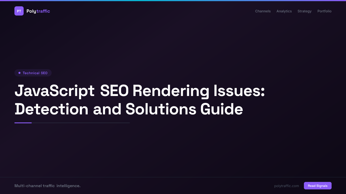 JavaScript SEO Rendering Issues: Detection and Solutions Guide