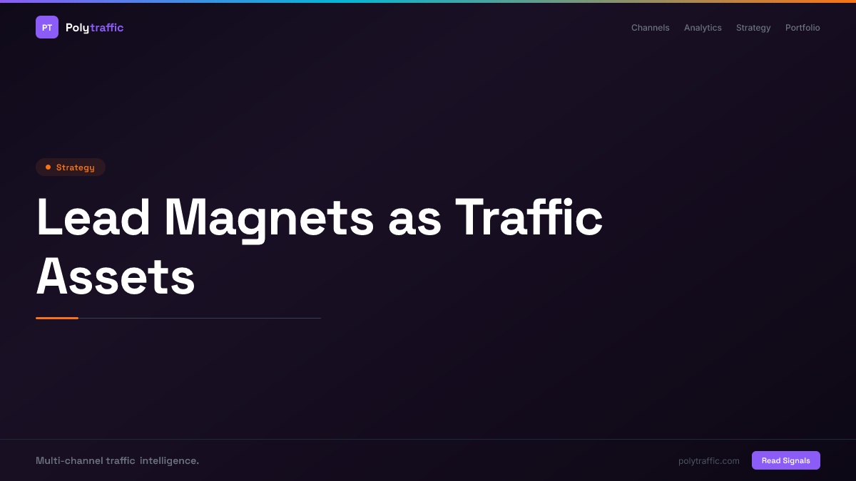 Lead Magnets as Traffic Assets