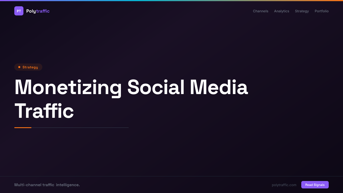 Monetizing Social Media Traffic