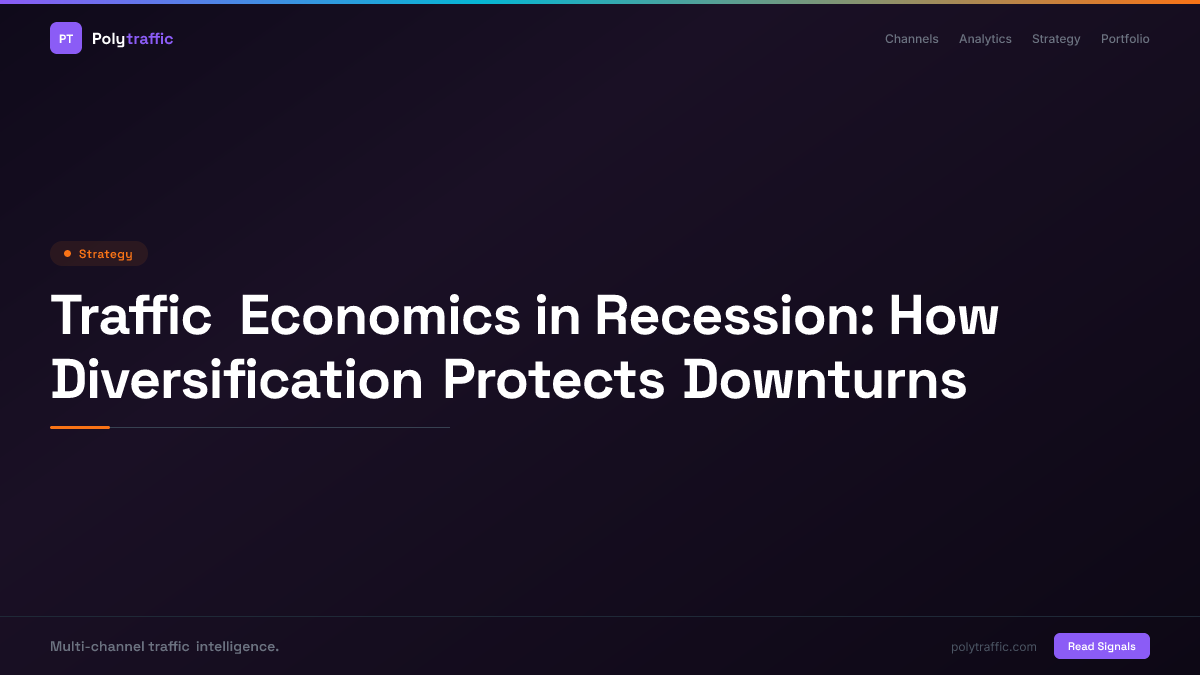 Traffic Economics in Recession: How Diversification Protects Downturns